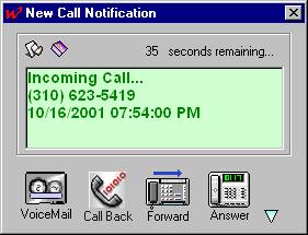 New Call Notification
