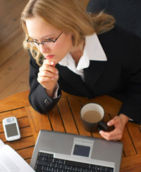 Woman at Computer